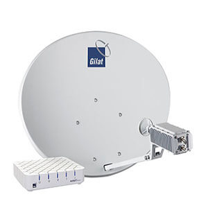 Официальный комплект спутникового интернета Триколор с антенной 0.74 м и стеновой опорой